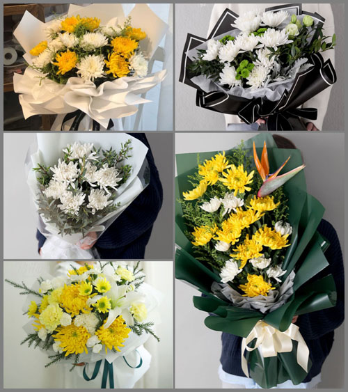 江西鹰潭月湖区梅园街道白事花束代送